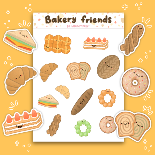 Bakery Printable Stickers