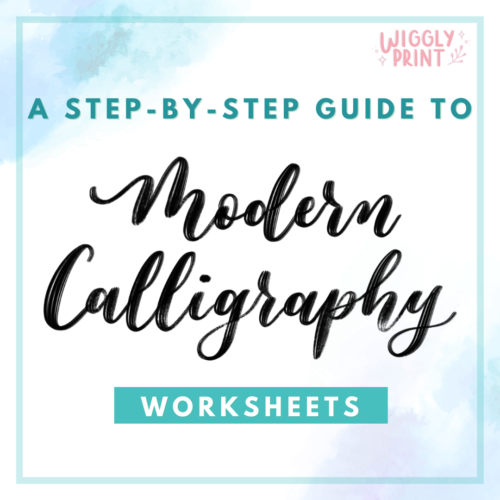 A Step-By-Step Guide To Modern Calligraphy Worksheets